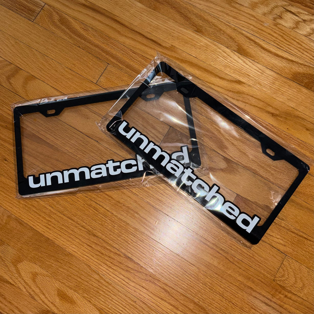 unmatched License Plate Frame