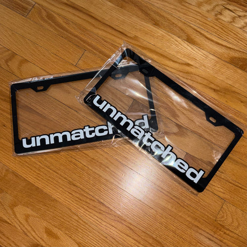 unmatched License Plate Frame
